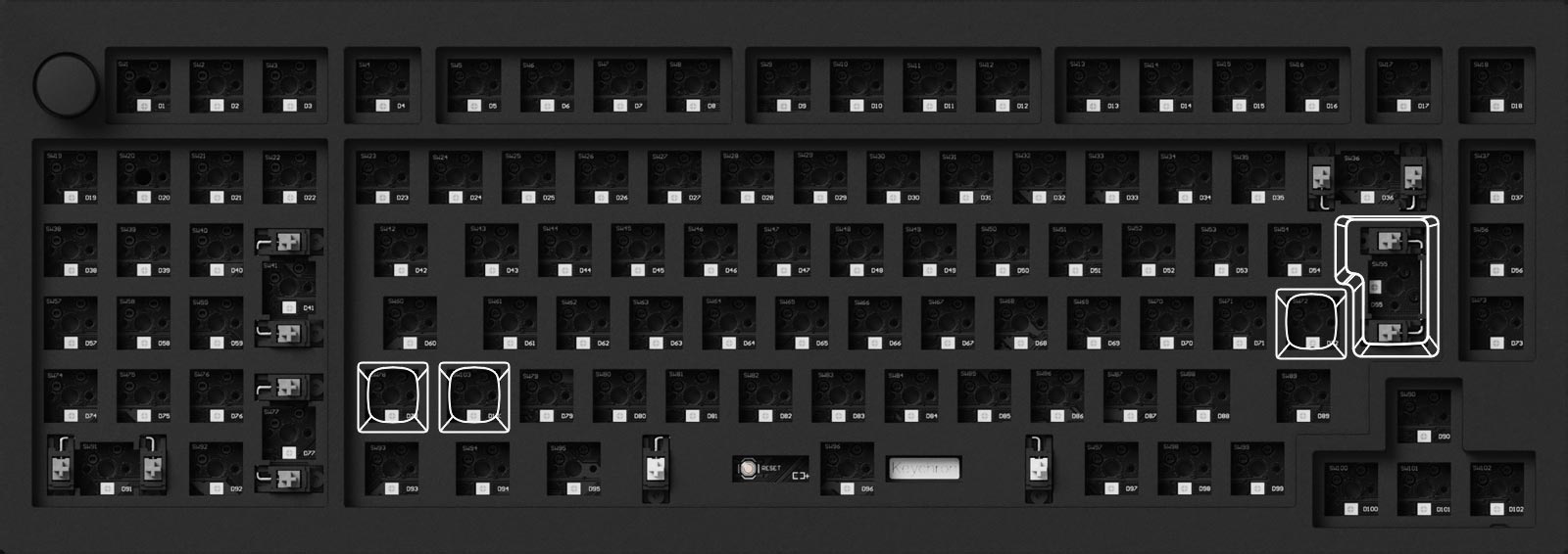 ISO layout of Keychron Q12 Compact 96% Layout Custom Mechanical Keyboard ISO layout of Keychron Q12 Compact 96% Layout Custom Mechanical Keyboard
