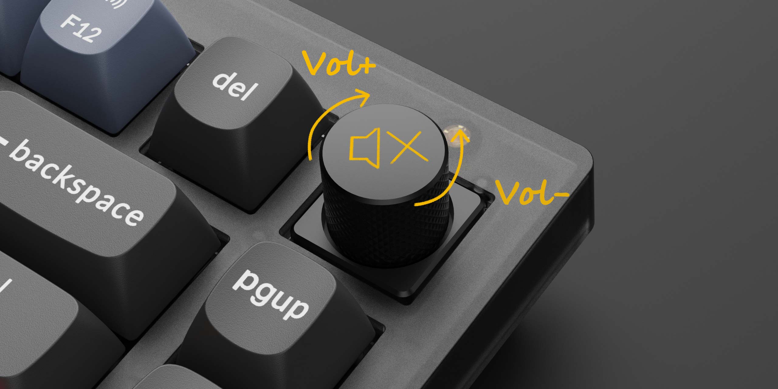 Rotary encoder function of Keychron V1 Custom Mechanical Keyboard Rotary encoder function ofKeychron V1 Custom Mechanical Keyboard