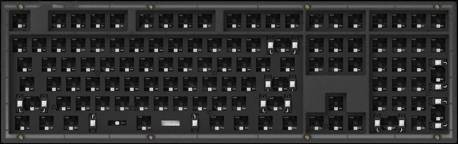 Barebone US layout of Keychron V6 Custom Mechanical Keyboard Barebone US layout of Keychron V6 Custom Mechanical Keyboard