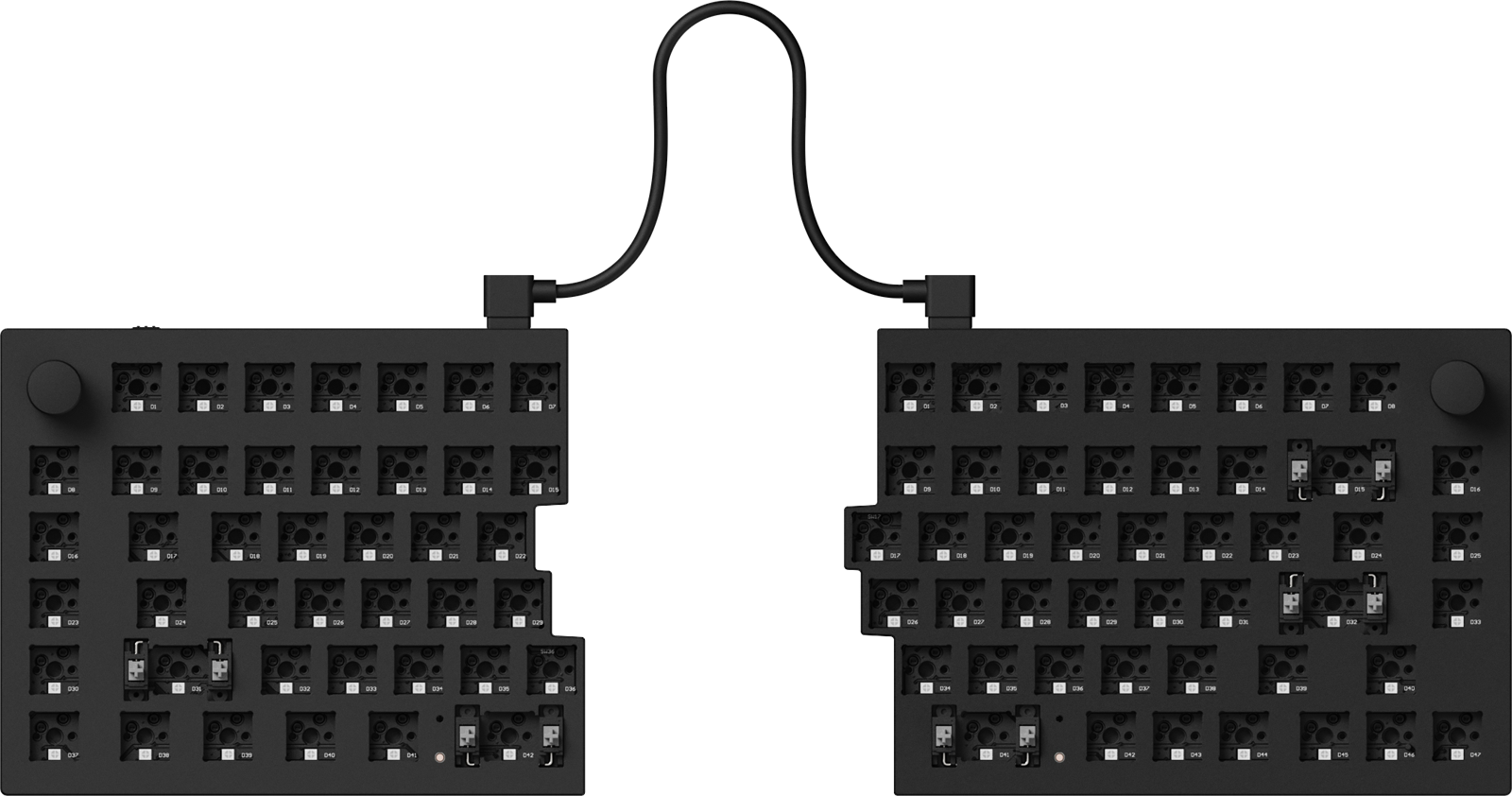 Barebone US layout of QMK VIA screen capture of Rotary encoder function of Keychron Q11 75% Layout Split Custom Mechanical Keyboard Barebone US layout of QMK VIA screen capture of Rotary encoder function of Keychron Q11 75% Layout Split Custom Mechanical Keyboard
